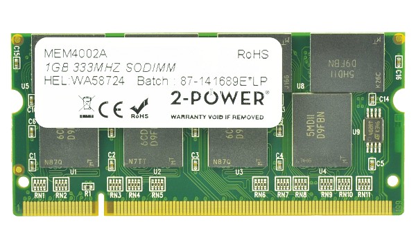 Compaq Business Notebook Nc6120 1GB PC2700 333MHz SODIMM